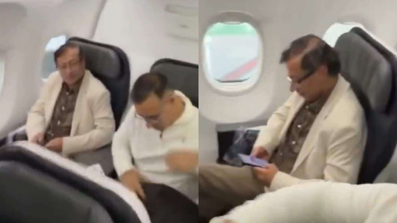 Petro en un avión con destino a México.