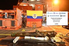 Objetos recuperados del galeón San José