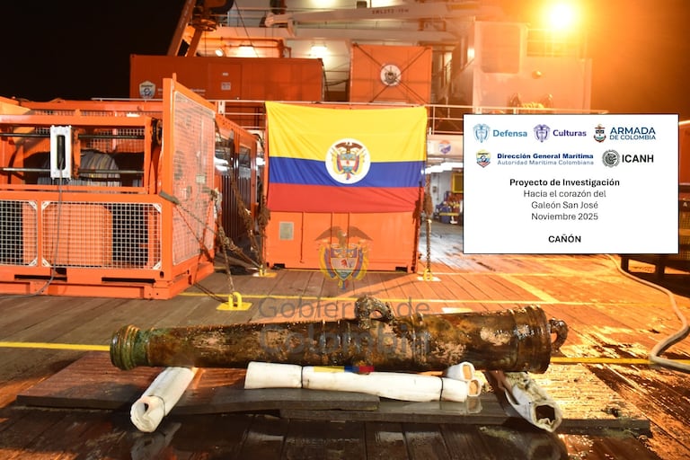 Objetos recuperados del galeón San José