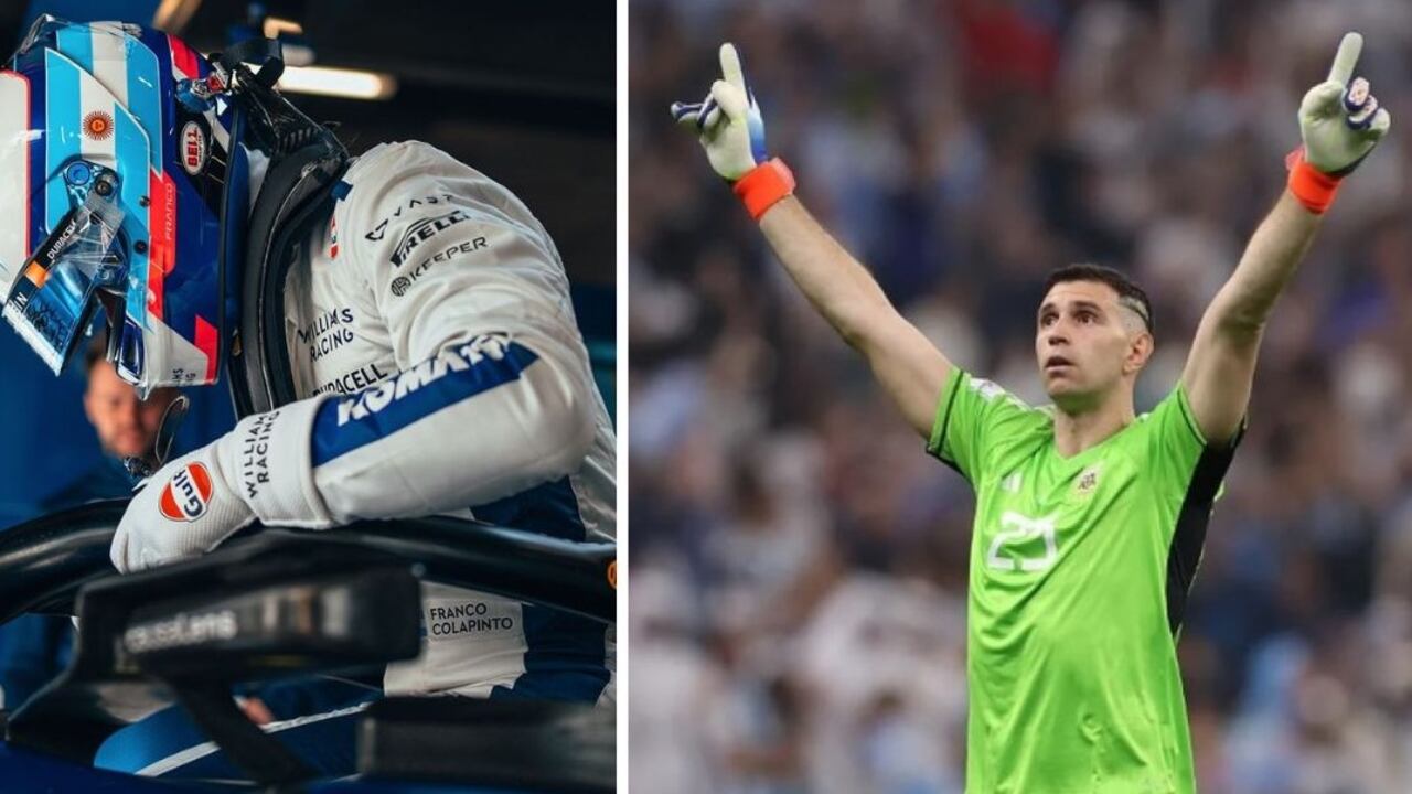 Franco Colapinto y Dibu Martínez, los dos mejores deportistas de Argentina.