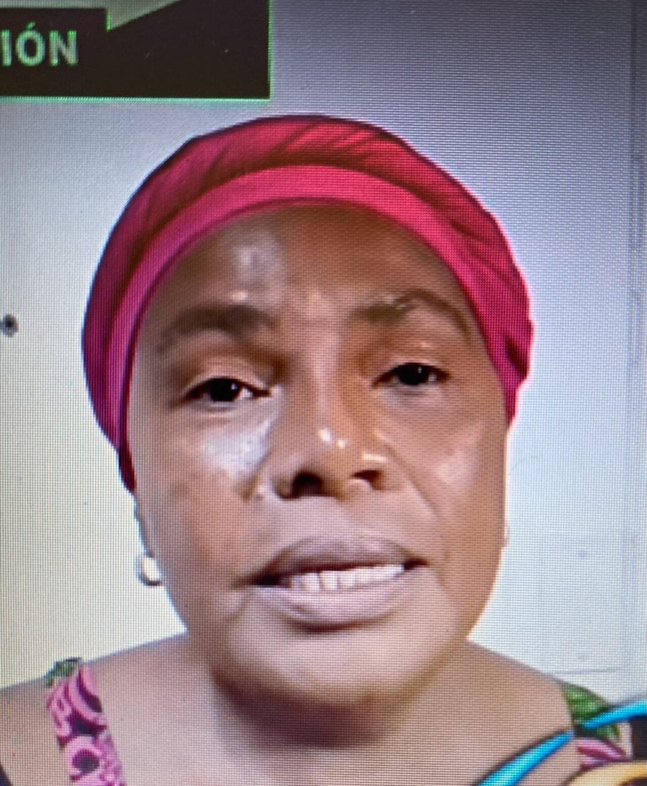 Janeth Mosquera - Delegada Espacio Nacional de Consulta Previa para comunidades negras.
Foto tomada de video de Facebook