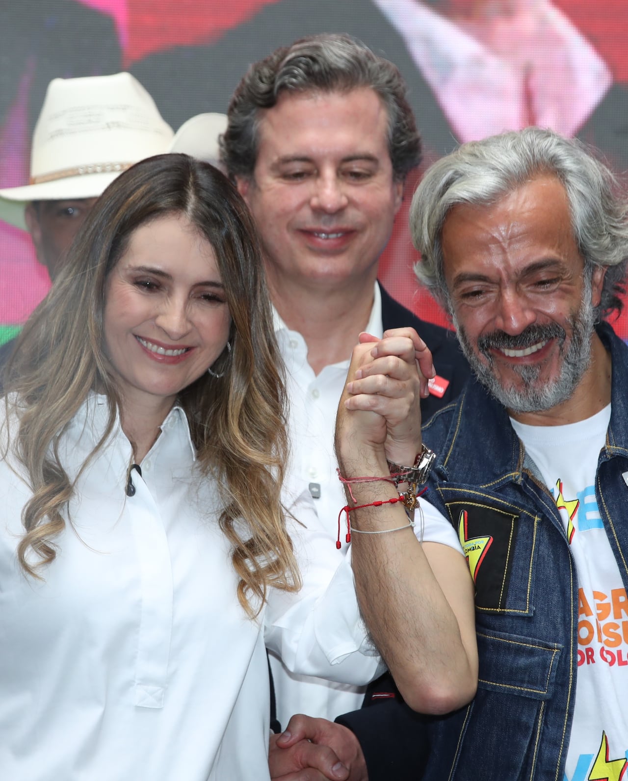 Paloma Valencia con su fórmula vicepresidencial, Juan Daniel Oviedo.