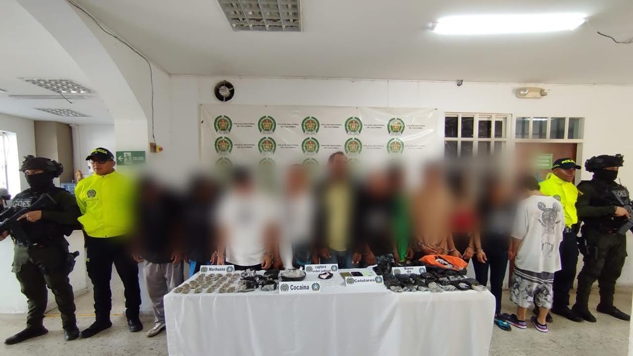 Golpe al microtráfico en Caicedonia y Palmira deja 14 capturas y un menor aprehendido