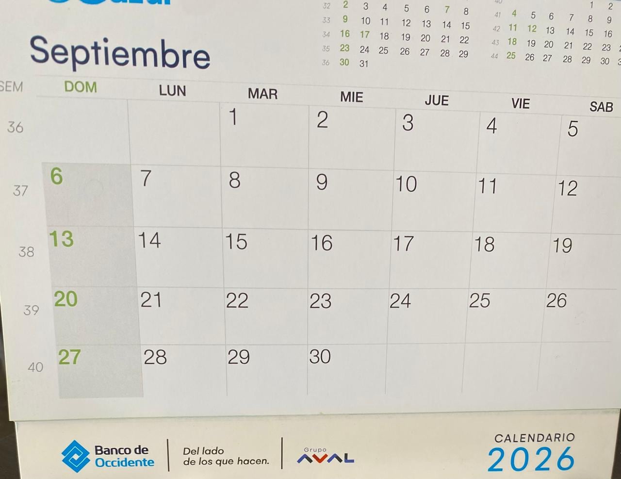 Los días festivos en Colombia son marcados por la Ley Emiliani.