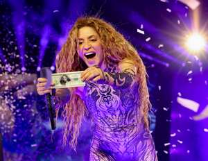 RIO DE JANEIRO, BRAZIL - FEBRUARY 11: Shakira performs onstage during Shakira: Las Mujeres Ya No Lloran World Tour Kick Off - Rio de Janeiro at Estadio Olímpico Nilton Santos on February 11, 2025 in Rio de Janeiro, Brazil. (Photo by Kevin Mazur/Kevin Mazur/Getty Images for Live Nation)