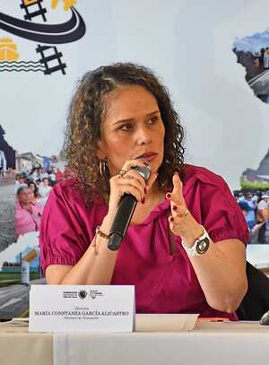 Entrevista a la Ministra de transporte, Maria Constanza Garcia, en el hotel Intercontinental de Cali, Fotos Wirman Rios, Octu 18 de 2024, EL PAIS