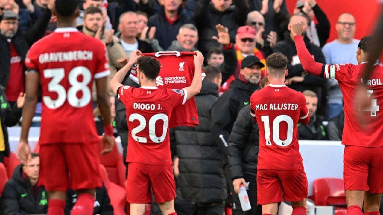 Los 'Reds' rindieron tributo a Luis Díaz