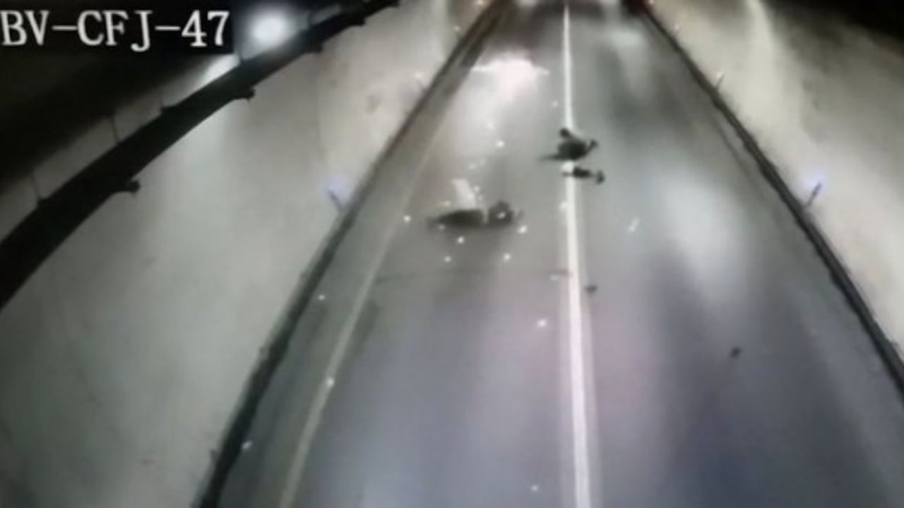 El accidente de tránsito ocurrió en el túnel Buenavista.