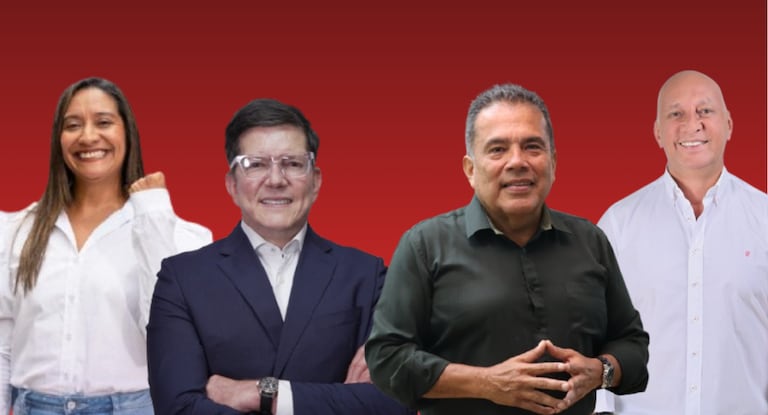 Ciclo de Debates 2026 con Ana Erazo por el Pacto Histórico; Wilson Ruíz por el partido Salvación Nacional.; Elmer Montaña por la Alianza Verde; Víctor Salcedo por el Partido de la U y Manuel Torres por el Partido Liberal.