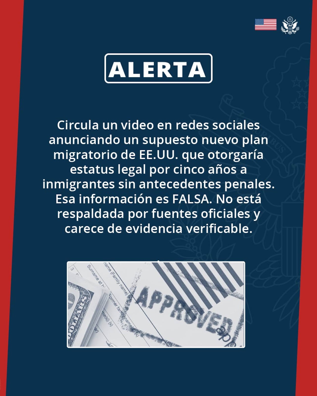 En redes sociales está circulando un nuevo video que afirma que Estados Unidos tiene un plan migratorio que otorgaría estatus legal por cinco años a inmigrantes.