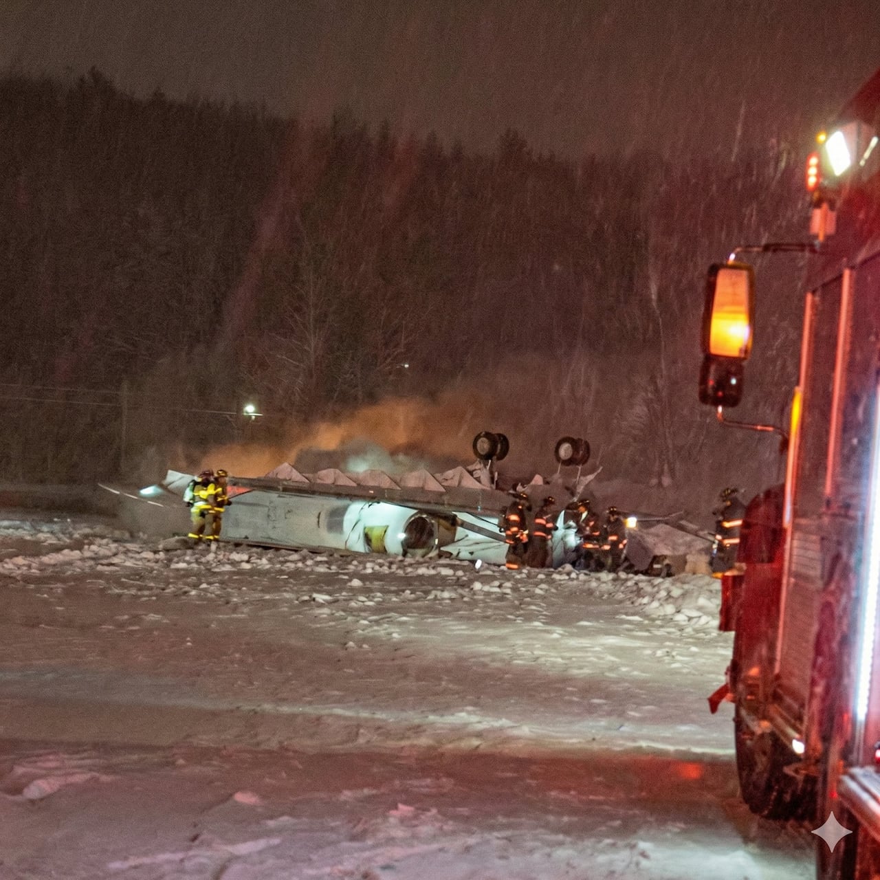 Accidente en el aeropuerto de Bangor, en Maine, en el extremo noreste de Estados Unidos.