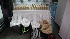La Policía Metropolitana de Cali encontró 150 barras de explosivo, tipo pentolita, con un peso aproximado de 67.5 kilos.