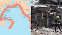 También conocido como Anillo de Fuego o cinturón circumpacífico, es una extensa franja que bordea el océano Pacífico.