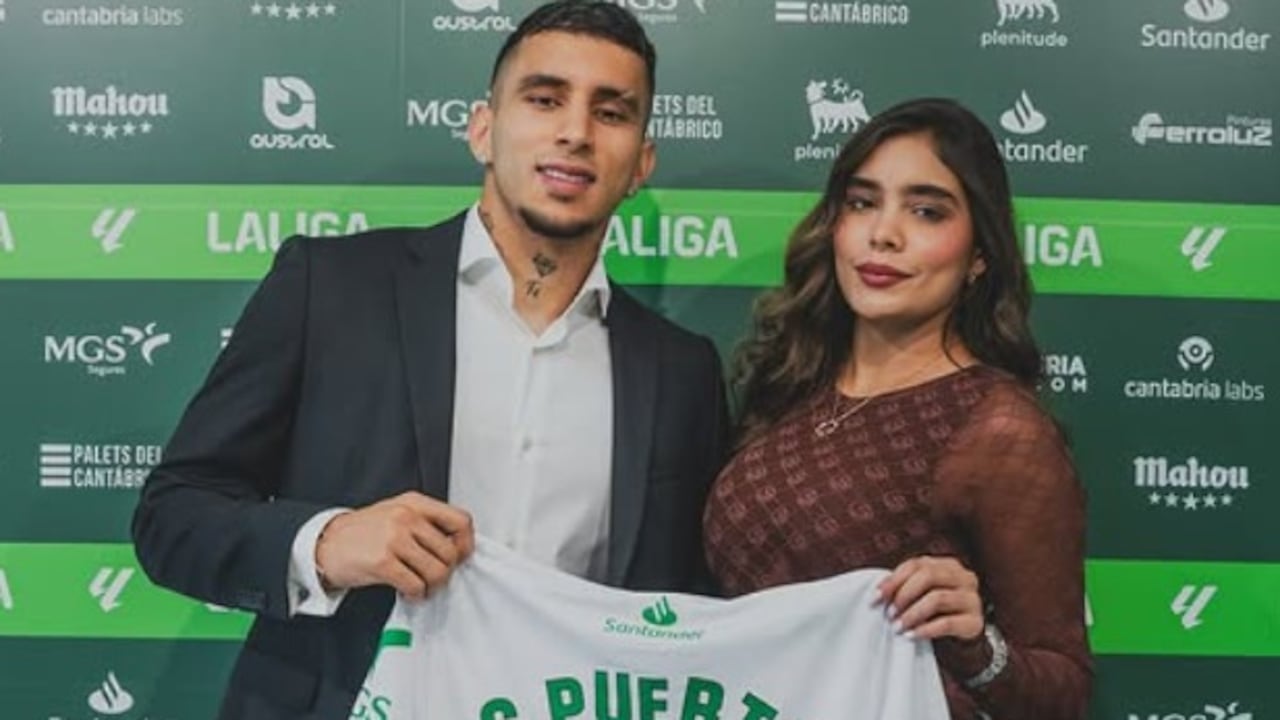 Valeria Valencia ha acompañado a Gustavo Puerta durante su carrera en el fútbol europeo y en su primera convocatoria a una Copa Mundial con la Selección Colombia.