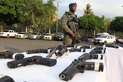 La policía metropolitana de Cali ha incautado 309 armas de fuego en los primeros 100 días del año