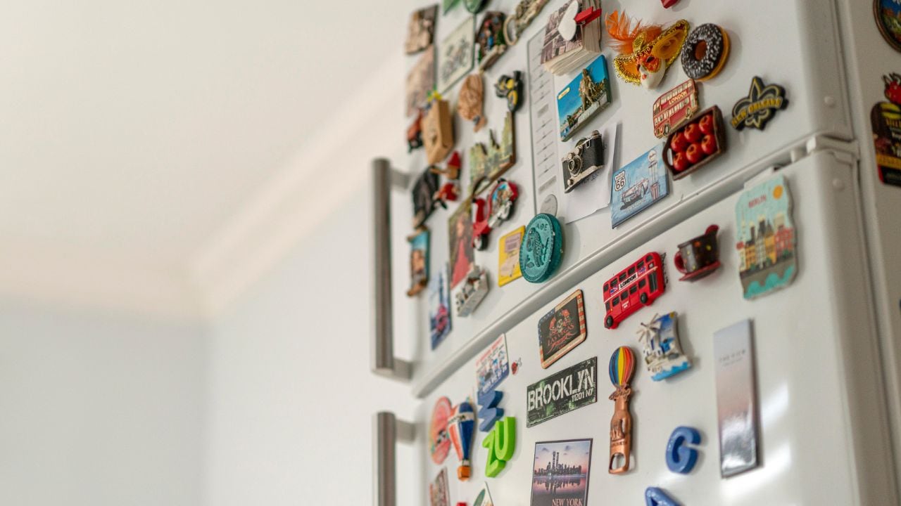 Imanes en la nevera.