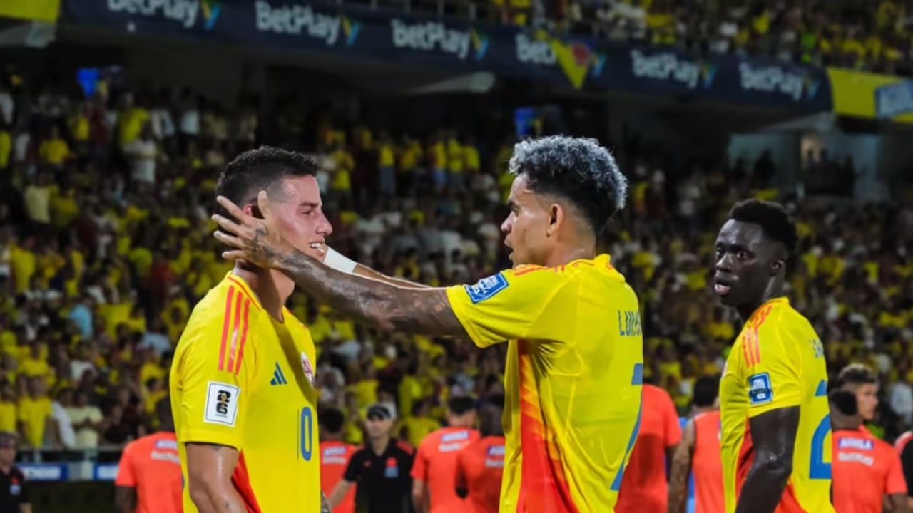 James Rodríguez y Luis Díaz