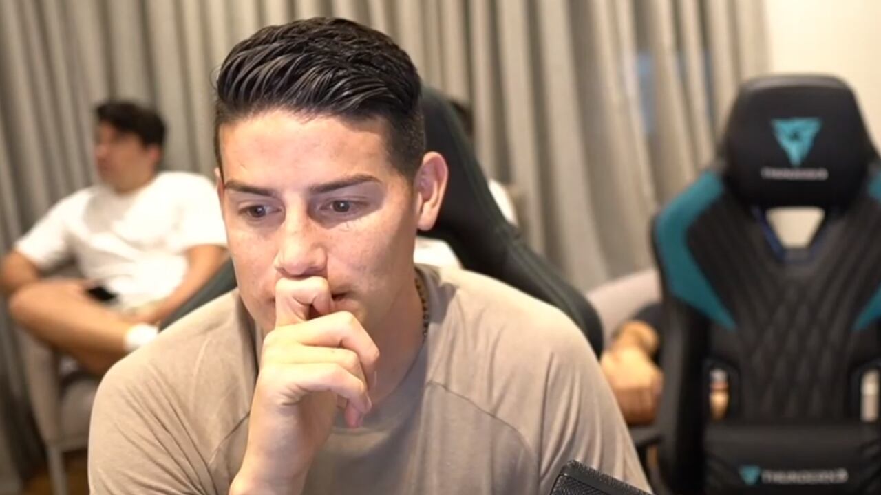 James Rodríguez reapareció en Twitch después de varias semanas