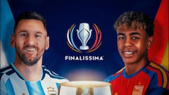 Lionel Messi y Lamine Yamal, referentes de Argentina y España para la finalissima