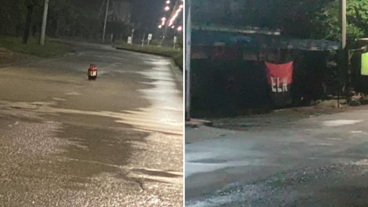 La policía de Cúcuta hace presencia en los diferentes puntos para verificar si se trata de elementos explosivos.