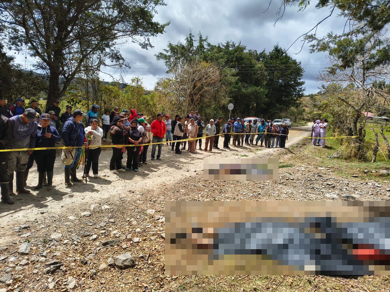 Este mortal ataque armado se presentó sobre una vía que comunica a los municipios de Totoró y Silvia, al oriente del Cauca.