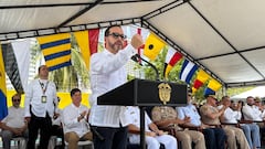 El presidente Abelardo De La Espriella en la conmemoración del Día del Veterano en Cartagena.