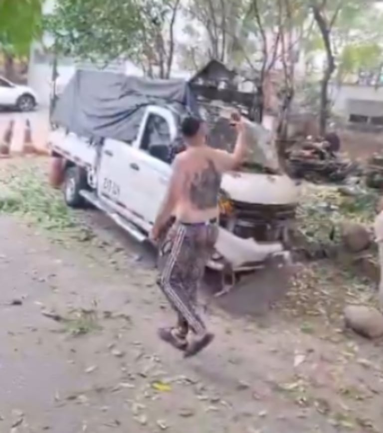 Atentado con explosivo en Cúcuta.