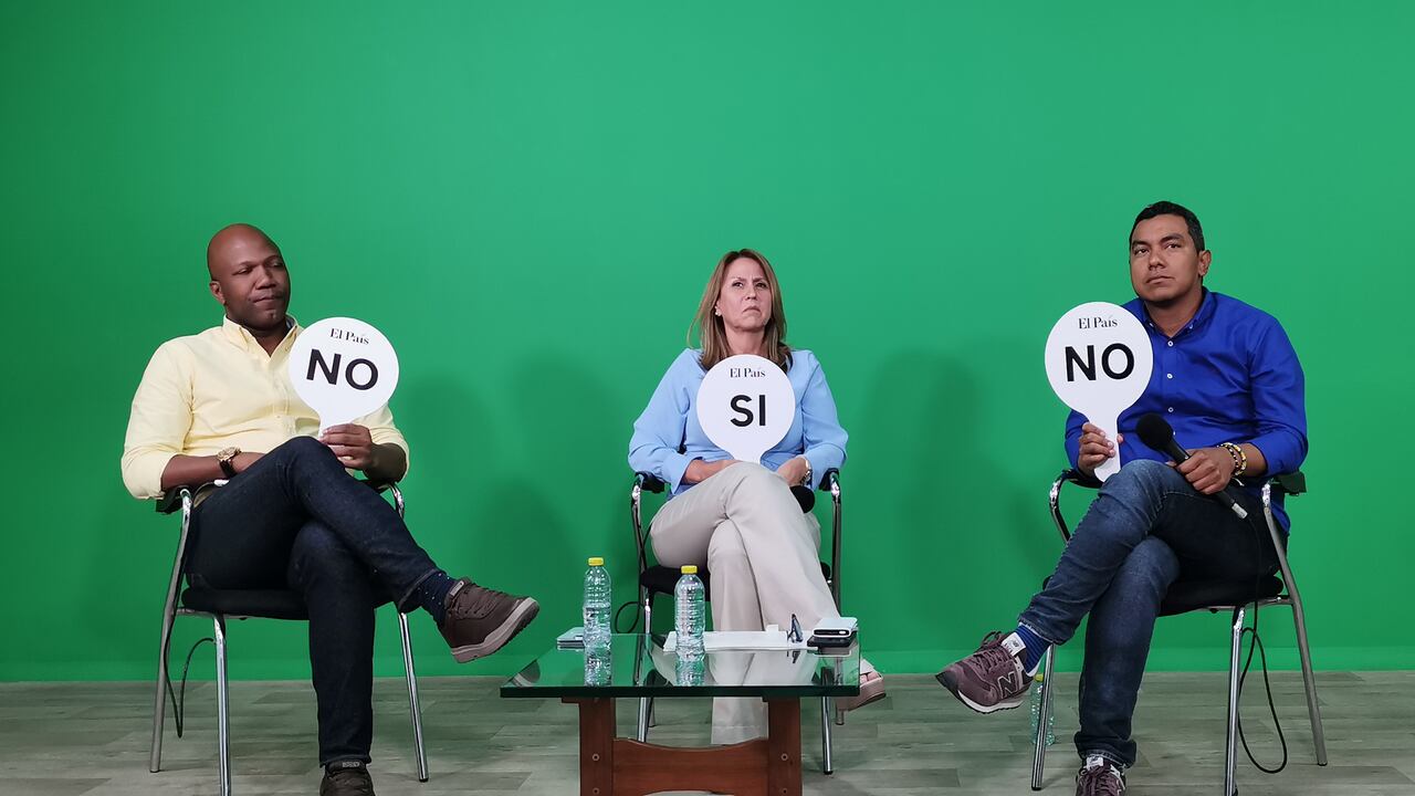 Política: Detrás de cámara del debate con los candidatos a la Alcaldia de Palmira: Héctor Fabio Velasco, Griselda Janeth Restrepo y Víctor Ramos. sept 28-23.