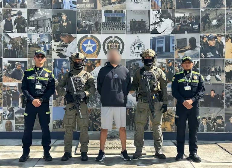 Fandiño Bonilla, ciudadano colombiano que era buscado desde 2023 por la justicia de Estados Unidos.