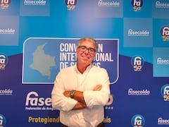 Santiago Arechaga, presidente de Reaseguros para América Latina y el Caribe de Swiss Re, durante el Congreso Internacional de Seguros 2026 de Fasecolda.