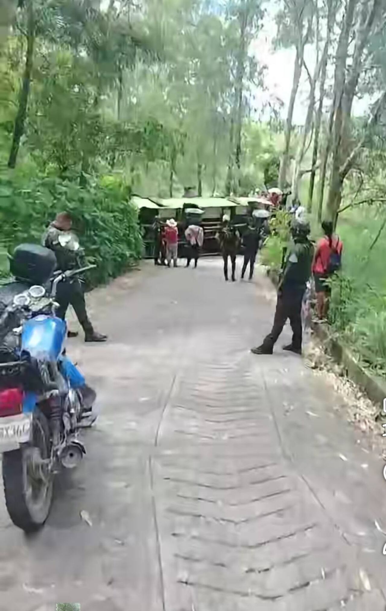 El bus escolar que se accidentó recogió a los niños luego de su jornada.
