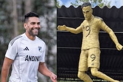 Polémica estatua de Radamel Falcao García