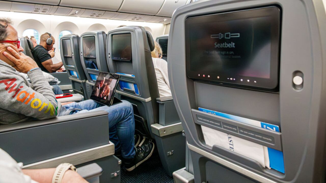 Distracción en el avión