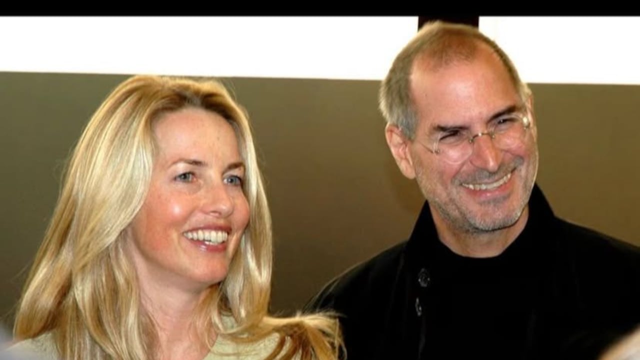 Laurena Powell y Steve Jobs