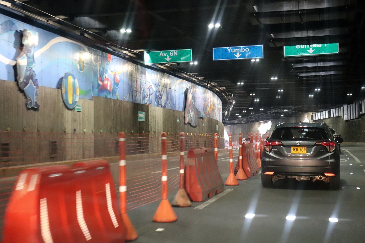 Cierre del carril norte del túnel mundialista en Cali por obras en el puente de la avenida 2 con 15N