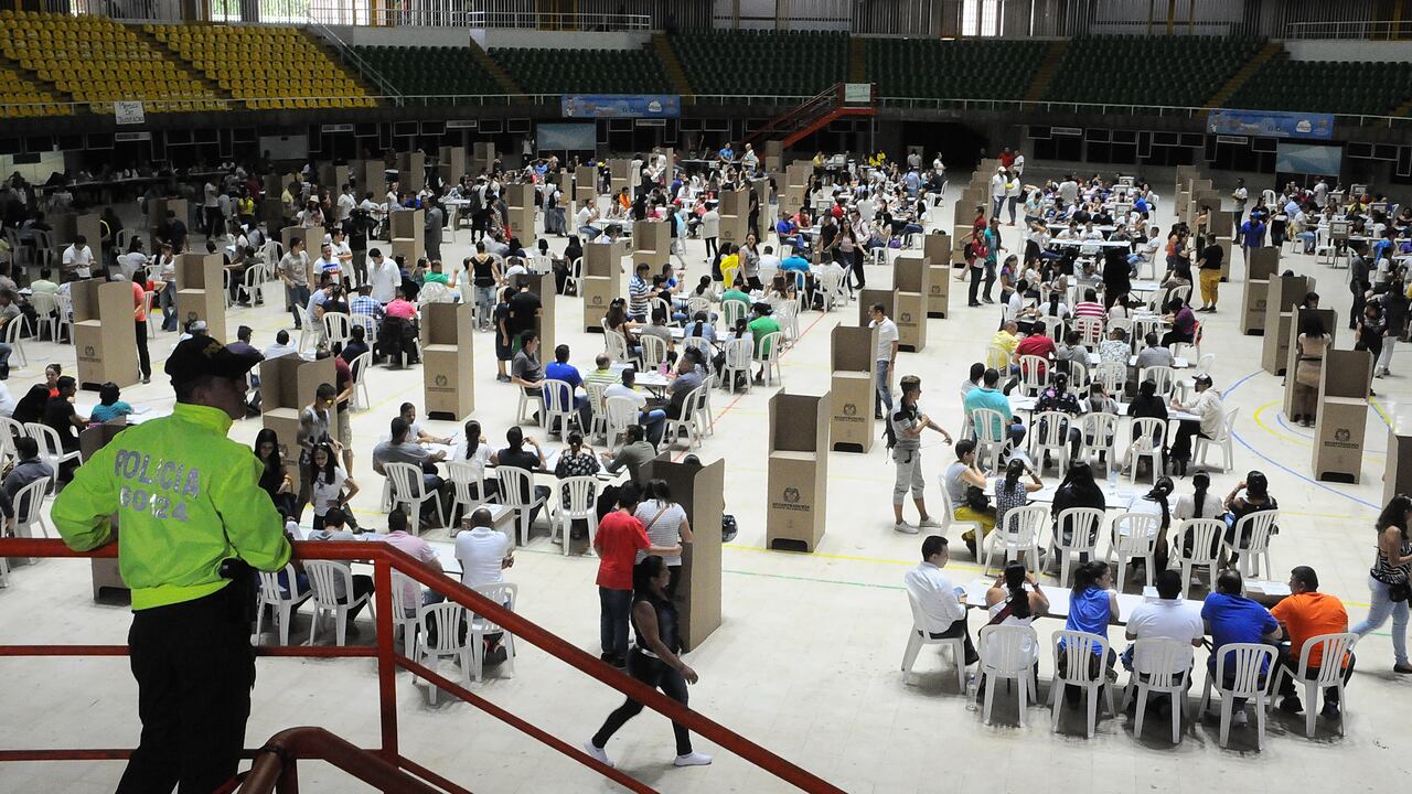 Cali: Votación en elecciones ( Archivo). foto José L Guzmán oct 27-23. EL País