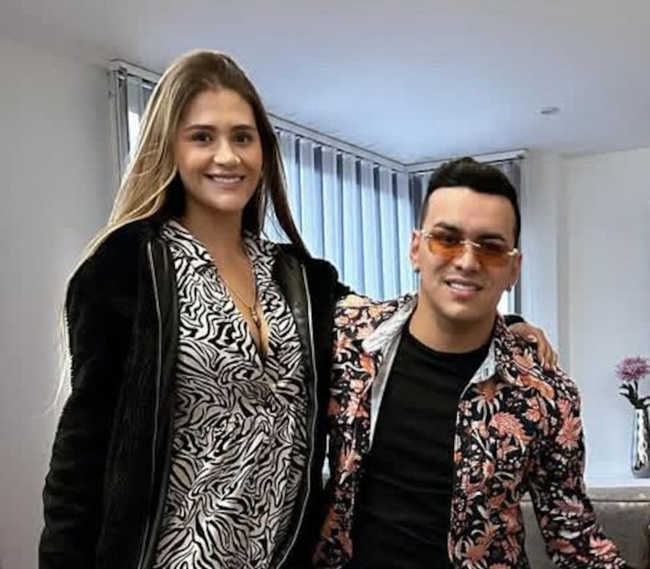 Yeison Jiménez y su esposa Sonia Restrepo.