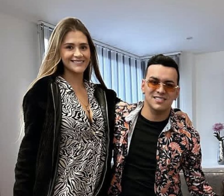 Yeison Jiménez y su esposa Sonia Restrepo.