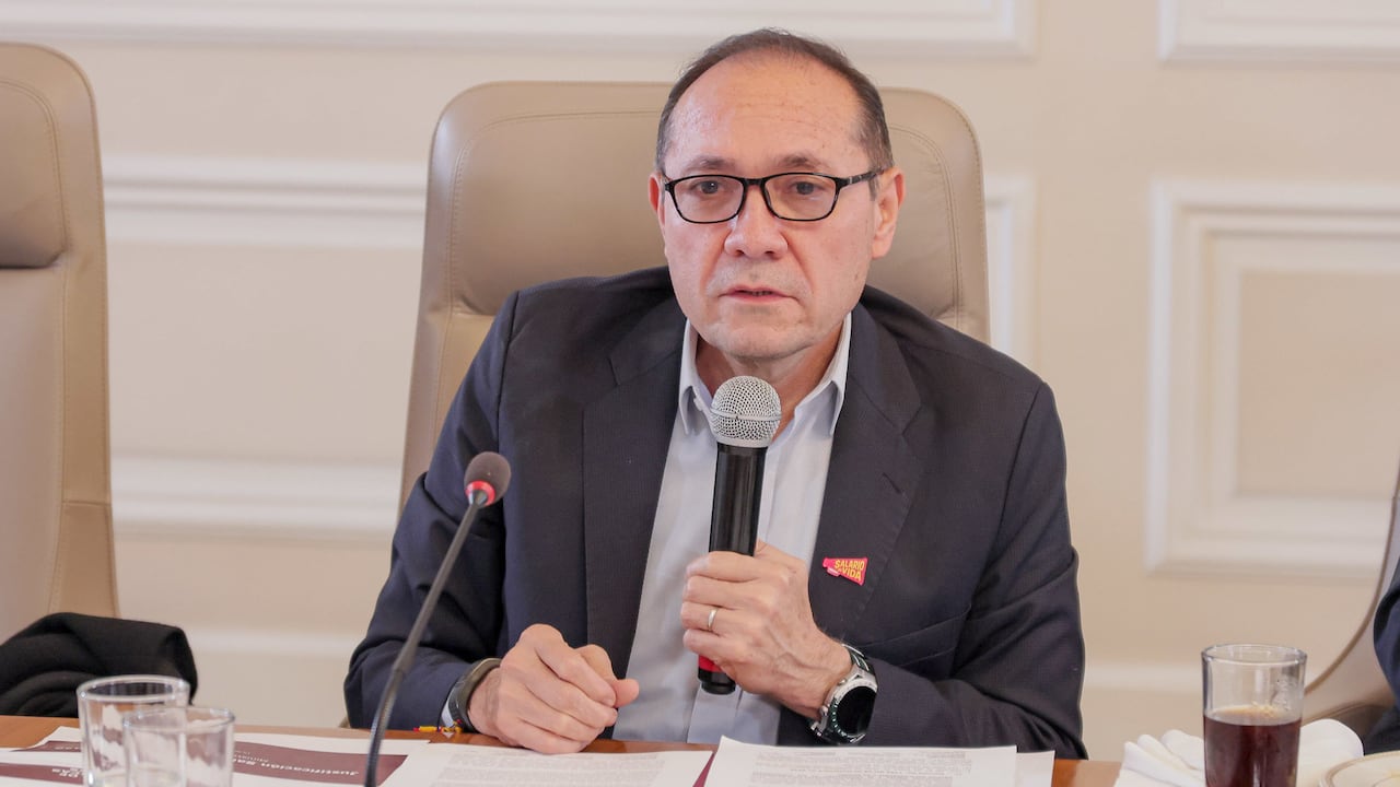 Antonio Sanguino, ministro de Trabajo, el 16 de febrero de 2026, en Bogotá