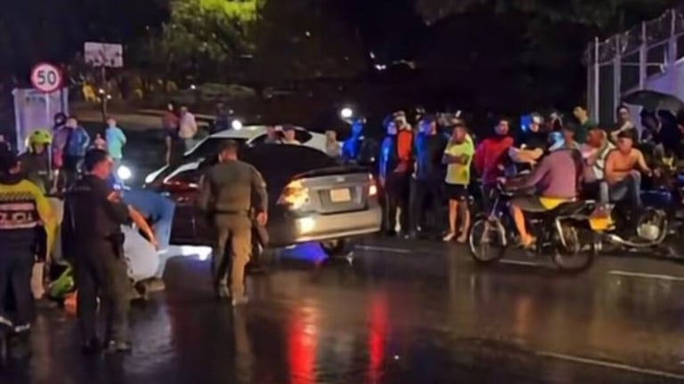 Así estaba la zona después de lo que fue el grave accidente de tránsito.