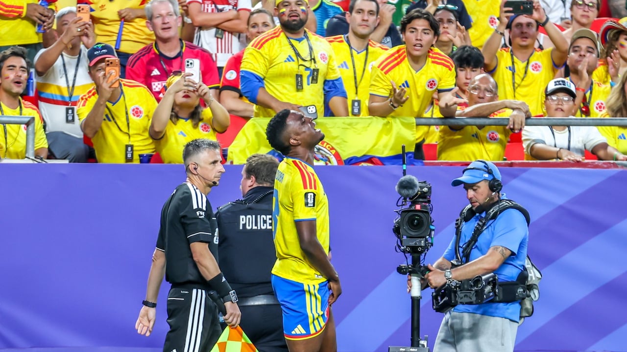 Jhon Córdoba en el partido contra Ghana por los dieciseisavos de final del Mundial 2026.