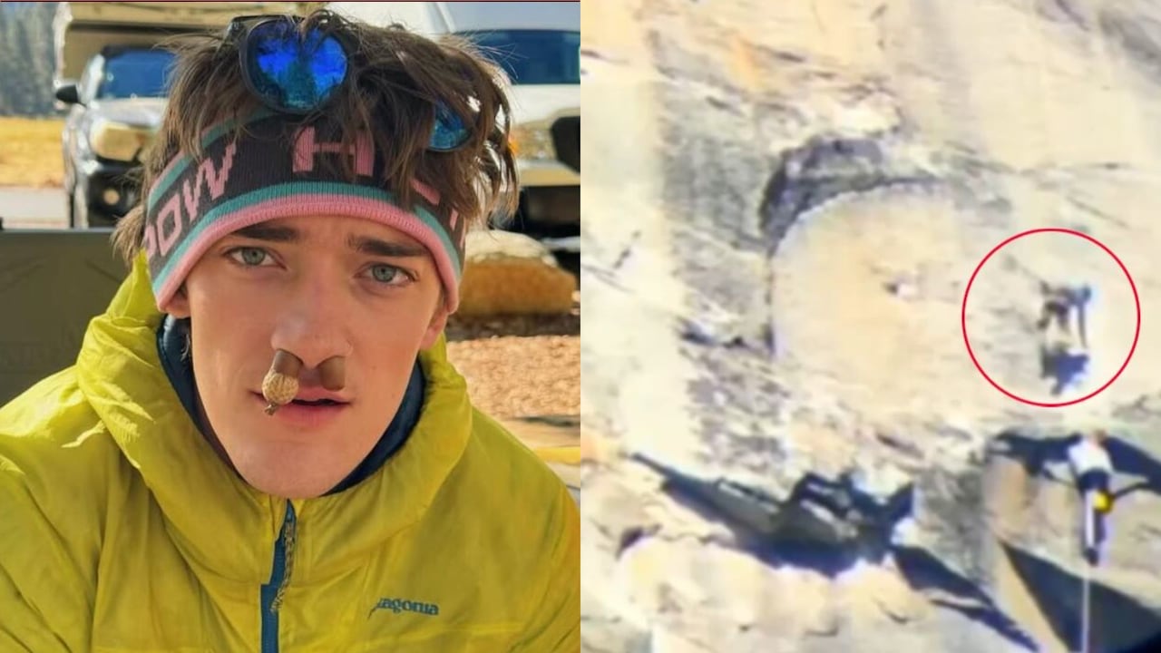 En video: joven alpinista estadounidense, murió tras caer de una montaña durante transmisión en vivo.