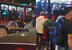 Ladrón fue golpeado con correas por la comunidad.