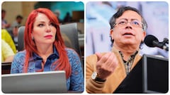 Gloria Arizabaleta y Gustavo Petro.