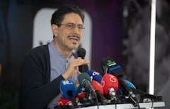 Rueda de prensa candidato a la presidencia, Iván Cepeda