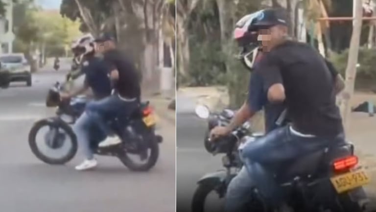 Video captó a presuntos ladrones mientras escapaban tras hurto en el sur de Cali. Luego fueron capturados.