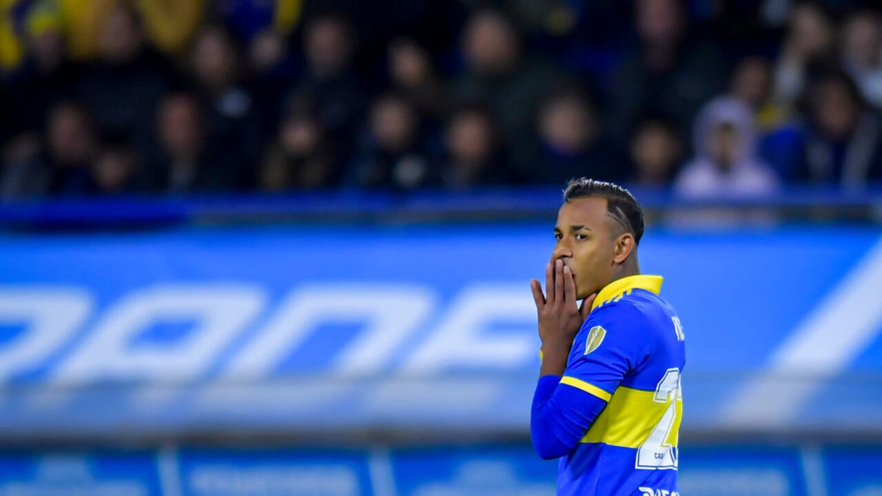 Sebastián Villa, jugador colombiano de Boca Juniors.