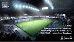 Así se verá por dentro el estadio El Campín, según los render exhibidos por el IDRD.