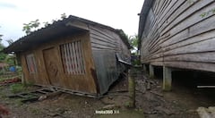 Guadualito, localidad rural situada a la orilla del río Dagua, en la zona rural del distrito de Buenaventura, está muy afectada por el sismo.