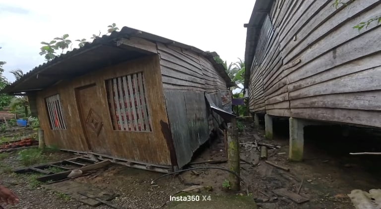 Guadualito, localidad rural situada a la orilla del río Dagua, en la zona rural del distrito de Buenaventura, está muy afectada por el sismo.